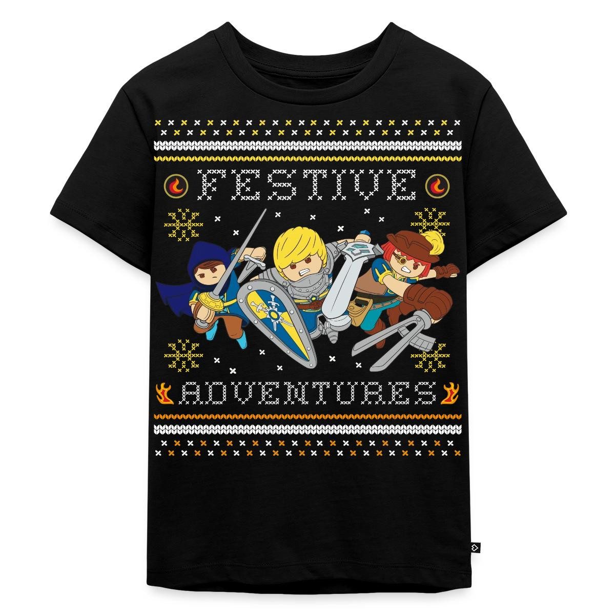 T-Shirt Playmobil Novelmore Abenteuer Ugly Christmas Kinder Premium T-Shirt