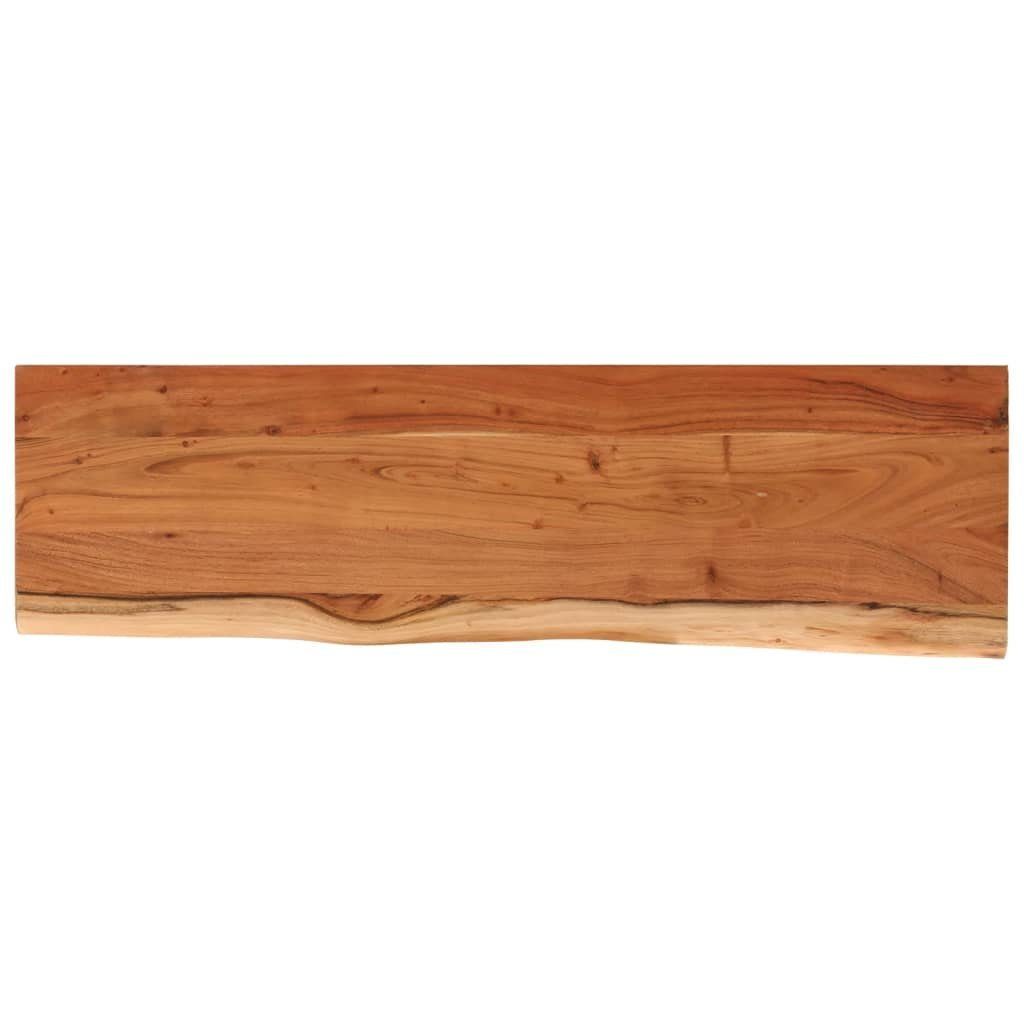 vidaXL Tischplatte Wandregal 100x30x2,5 cm Rechteckig Massivholz Baumkante (1 St)