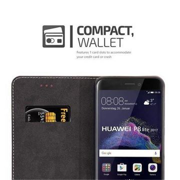 Cadorabo Handyhülle Huawei P8 LITE 2017 / P9 LITE 2017 Huawei P8 LITE 2017 / P9 LITE 2017, Klappbare Handy Schutzhülle - Hülle - mit Standfunktion und Kartenfach
