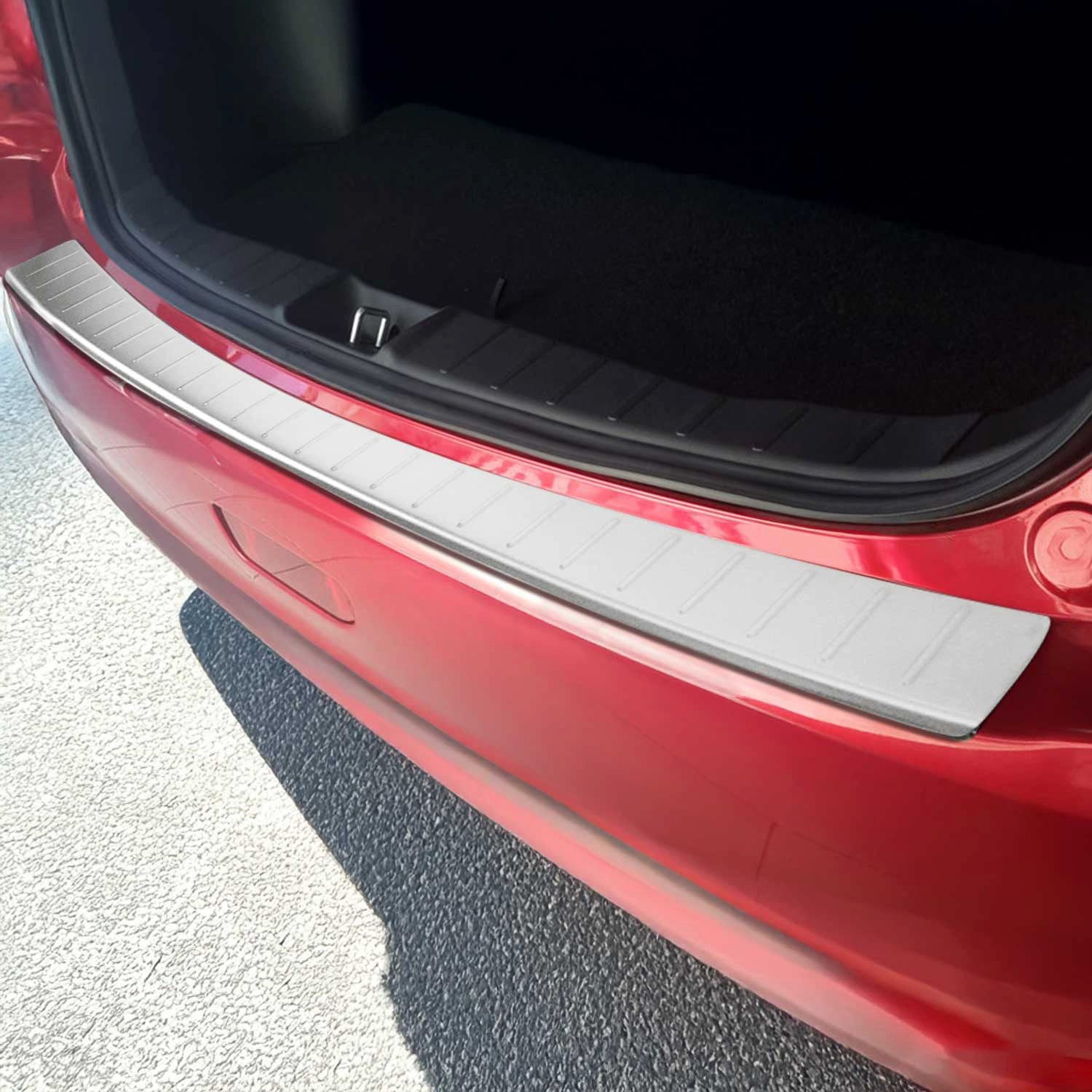 OMAC Ladekantenschutz für Mitsubishi ASX 2010-2025 Chrom Gebürstet, Zubehör für Mitsubishi ASX 2010-2025, Langlebig,Einfache Reinigung,Einfache Installation,Rostbeständig