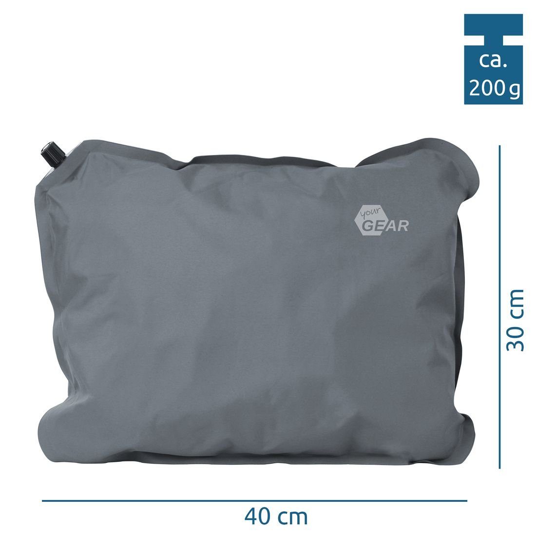 yourGEAR Kopfkissen yourGEAR Reise-Kissen Set - 2x Relax Kopfkissen 40x30cm günstig online kaufen