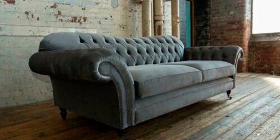 JVmoebel Chesterfield-Sofa, Chesterfield 3+2 Sitzer Garnitur Couch Sofa