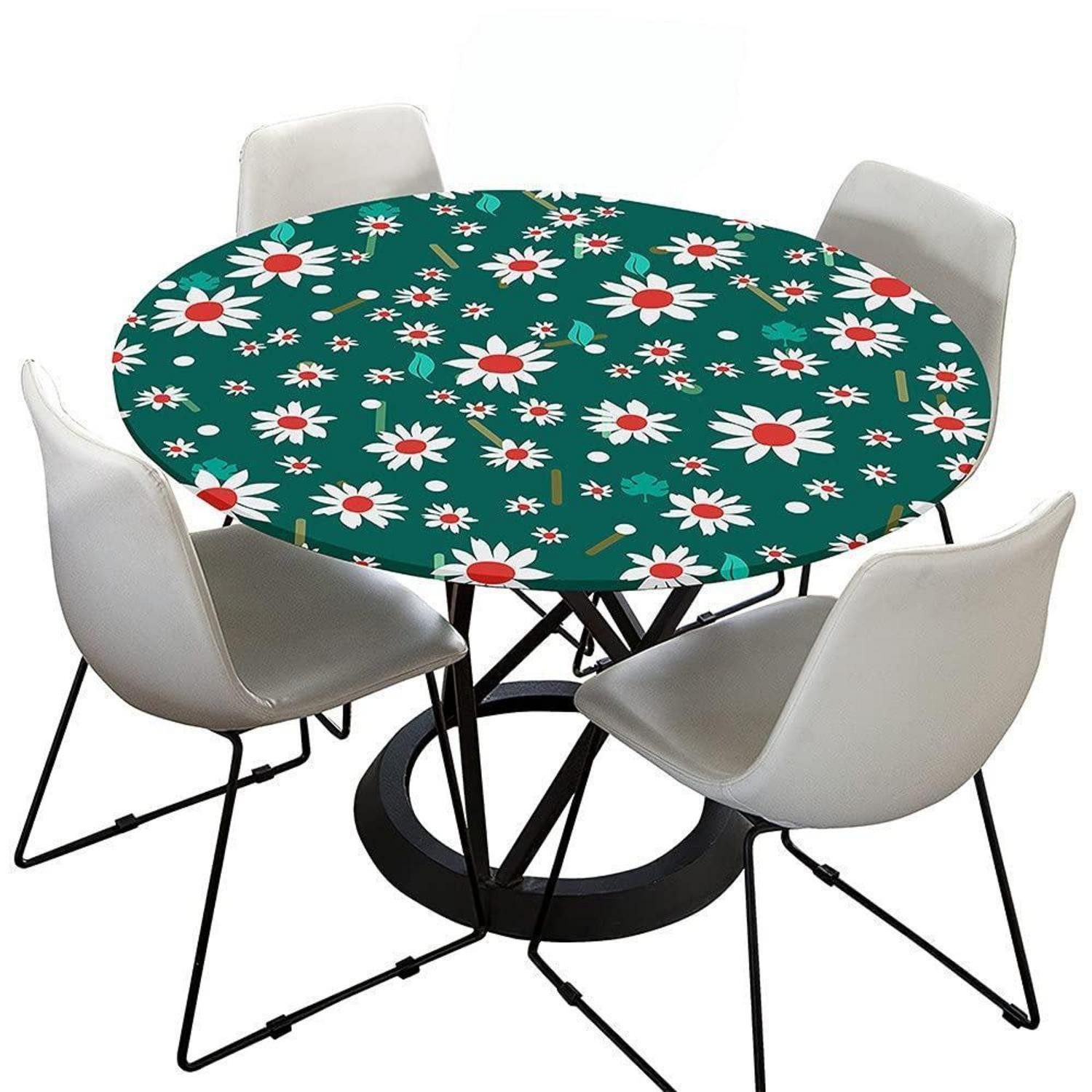 LuxusKollektion Gartentischdecke Tischdecke Rund 150cm abwaschbar Daisy 3D (1-tlg)