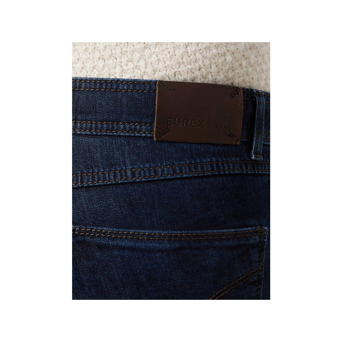 textil (1-tlg) blau passform Straight-Jeans Brax