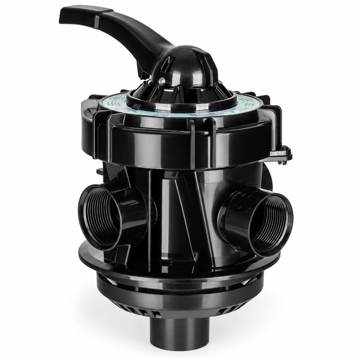 COIL Sandfilteranlage 7-Wege-Ventil für Sandfilteranlagen, Mehrwegeventil Filterkopf, Rückspülfunktion, Winterstellung, für 32/38-mm-Anschlüsse