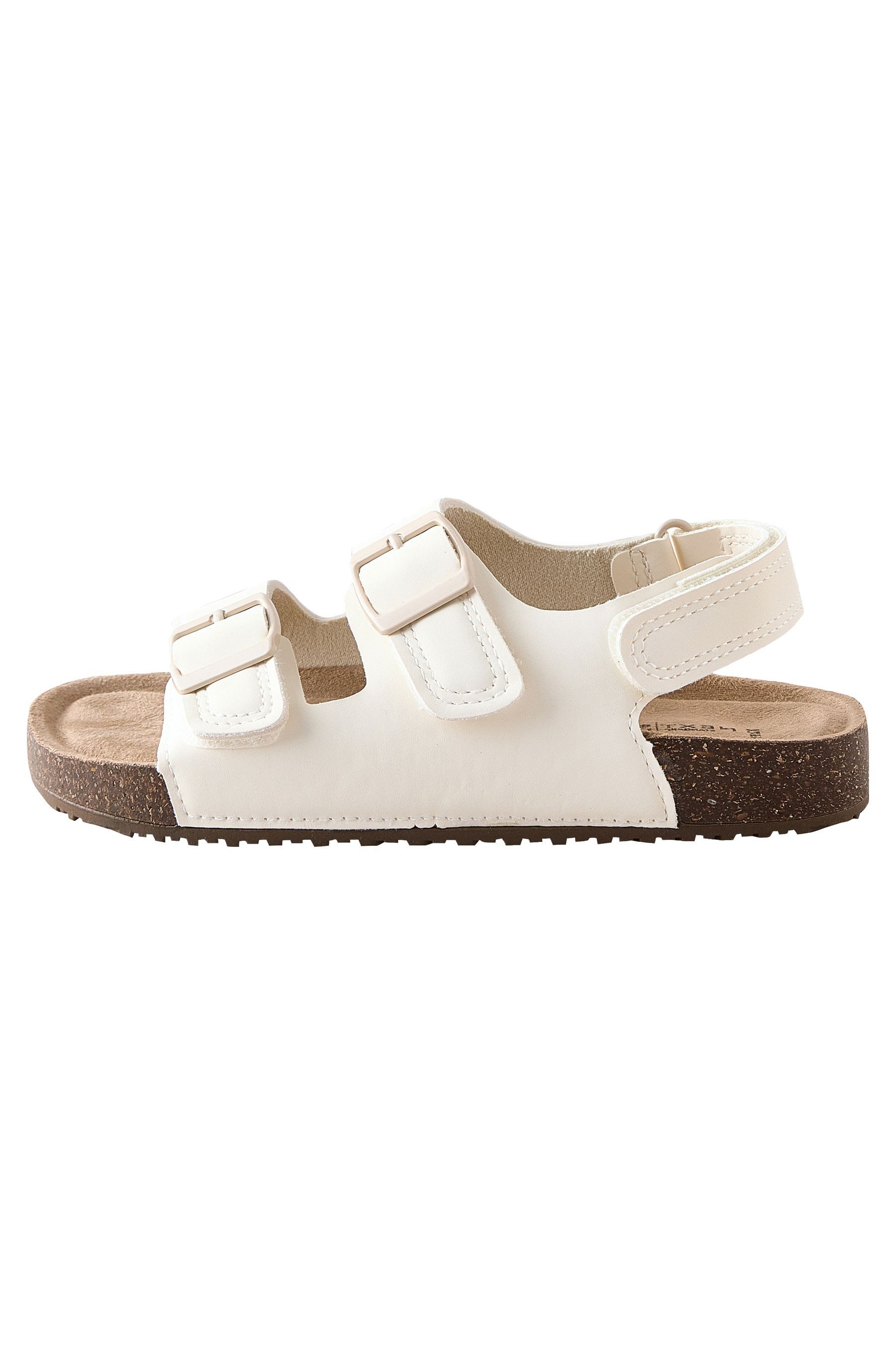 Next Sandale mit Doppelschnalle + gepolstertem Fußbett Sandale (1-tlg)