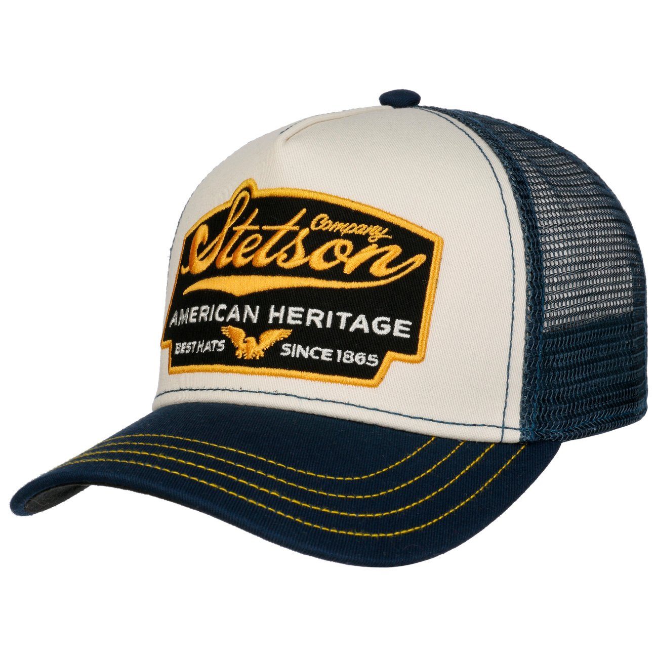 Stetson Trucker Cap (1-St) Basecap Snapback dunkelblau