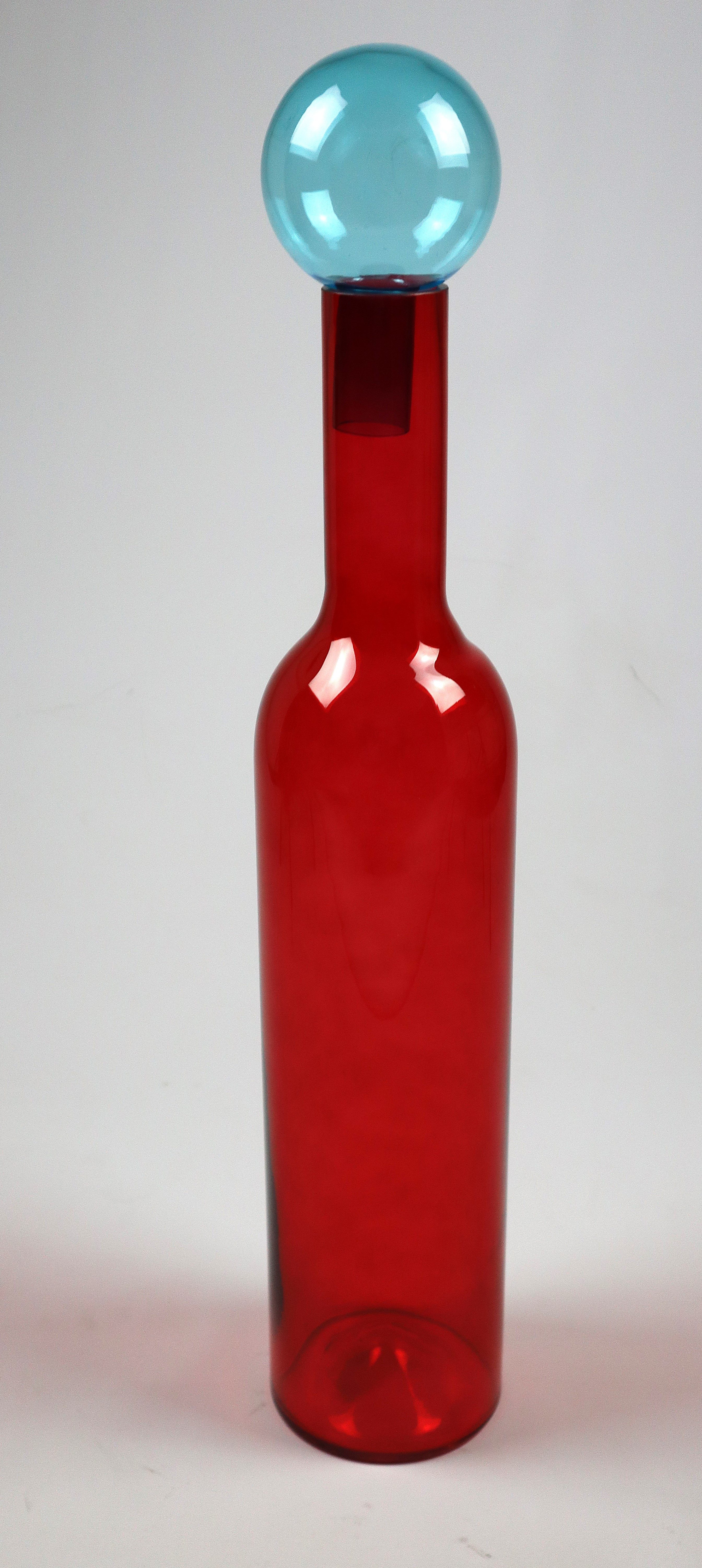 AM Design Dekovase aus Glas, BxH: 14x76,5 cm