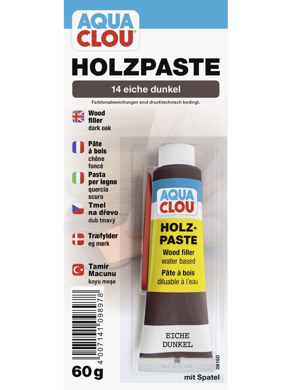 Holzlack Clou Holzpaste 60 g eiche dunkel