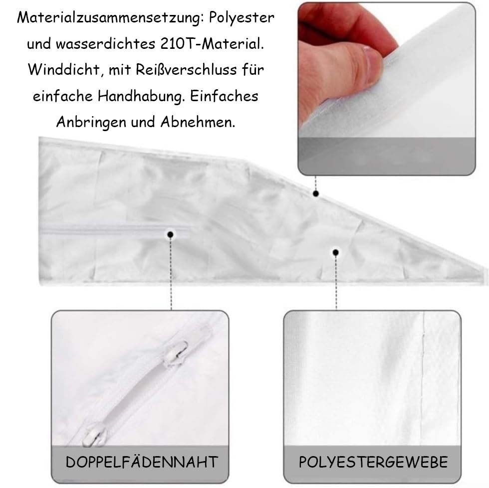 Diwzbyn Fenster-Set Erweiterung Mobile Klimaanlagen Tür Ablauf Dichtungskit Doppelschlauch