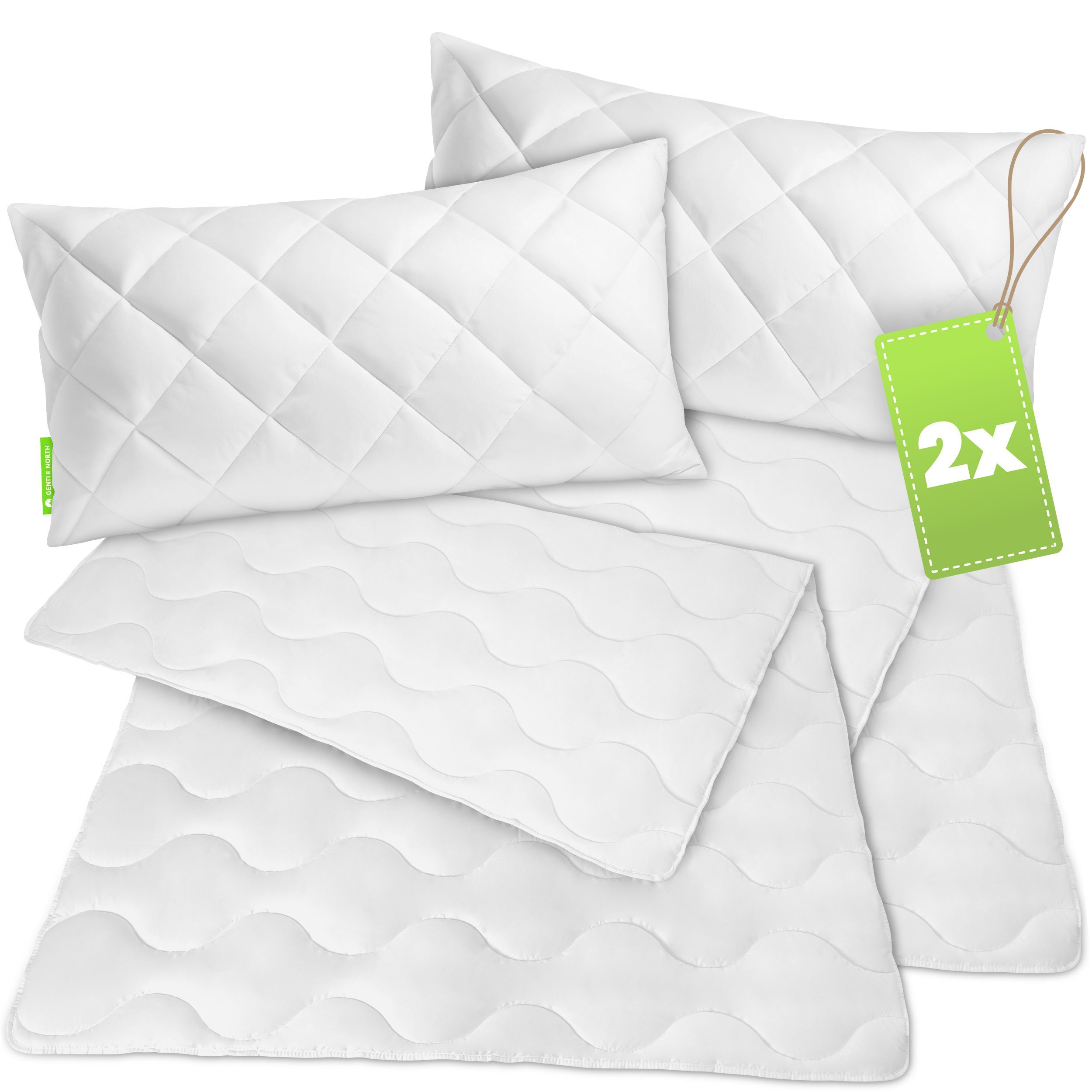 Gentle North Microfaserbettdecke + Kopfkissen Bettdecke & Kopfkissen-Set - günstig online kaufen