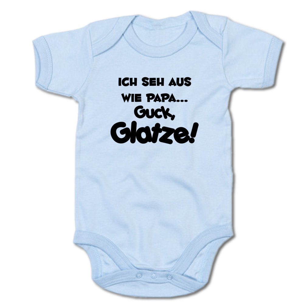 Kurzarmbody Ich seh´aus wie Papa! Guck Glatze