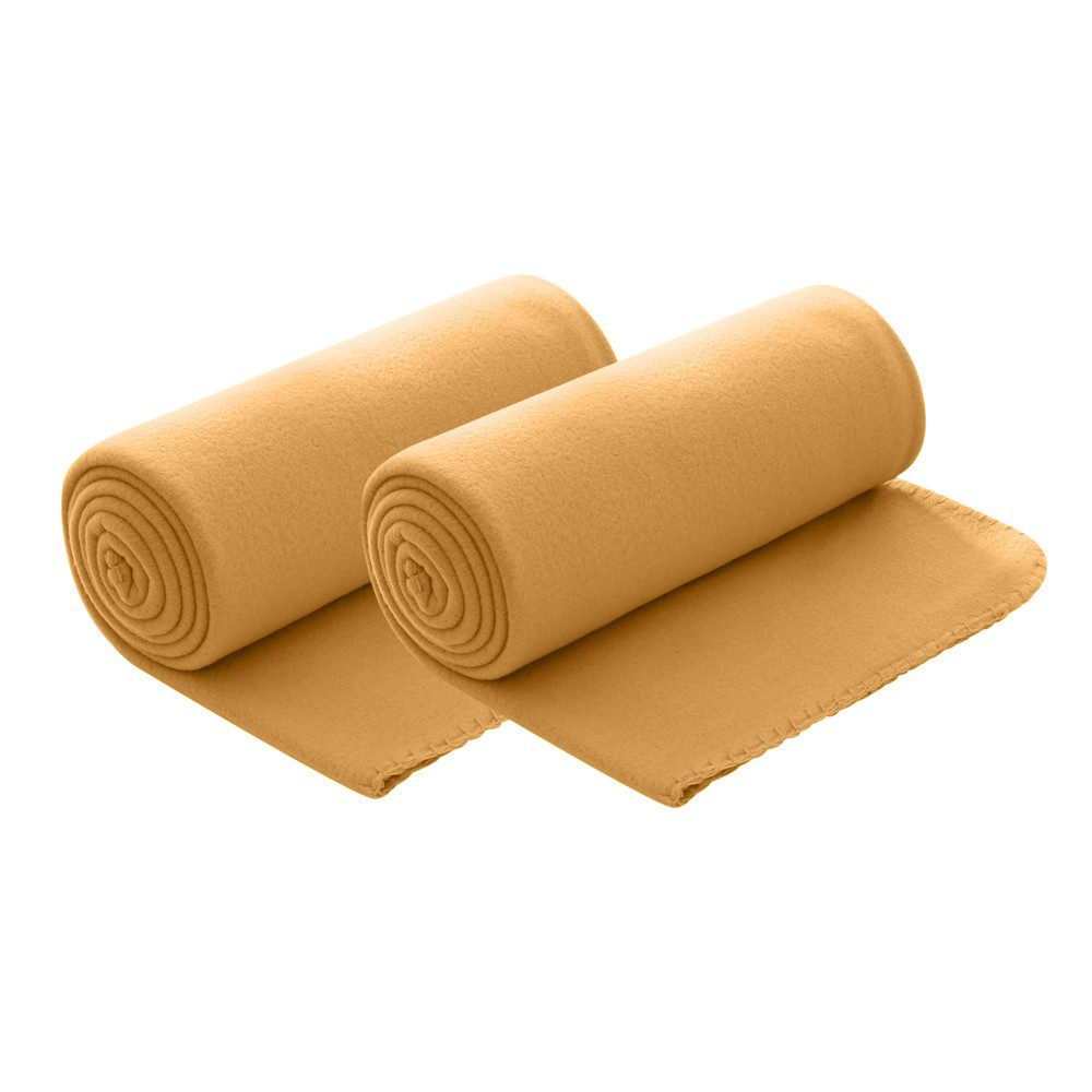 Wohndecke Polar-Fleece, wometo, OEKO-TEX®, 2 Fleecedecken mit Kettel-Rand & Anti-Pilling