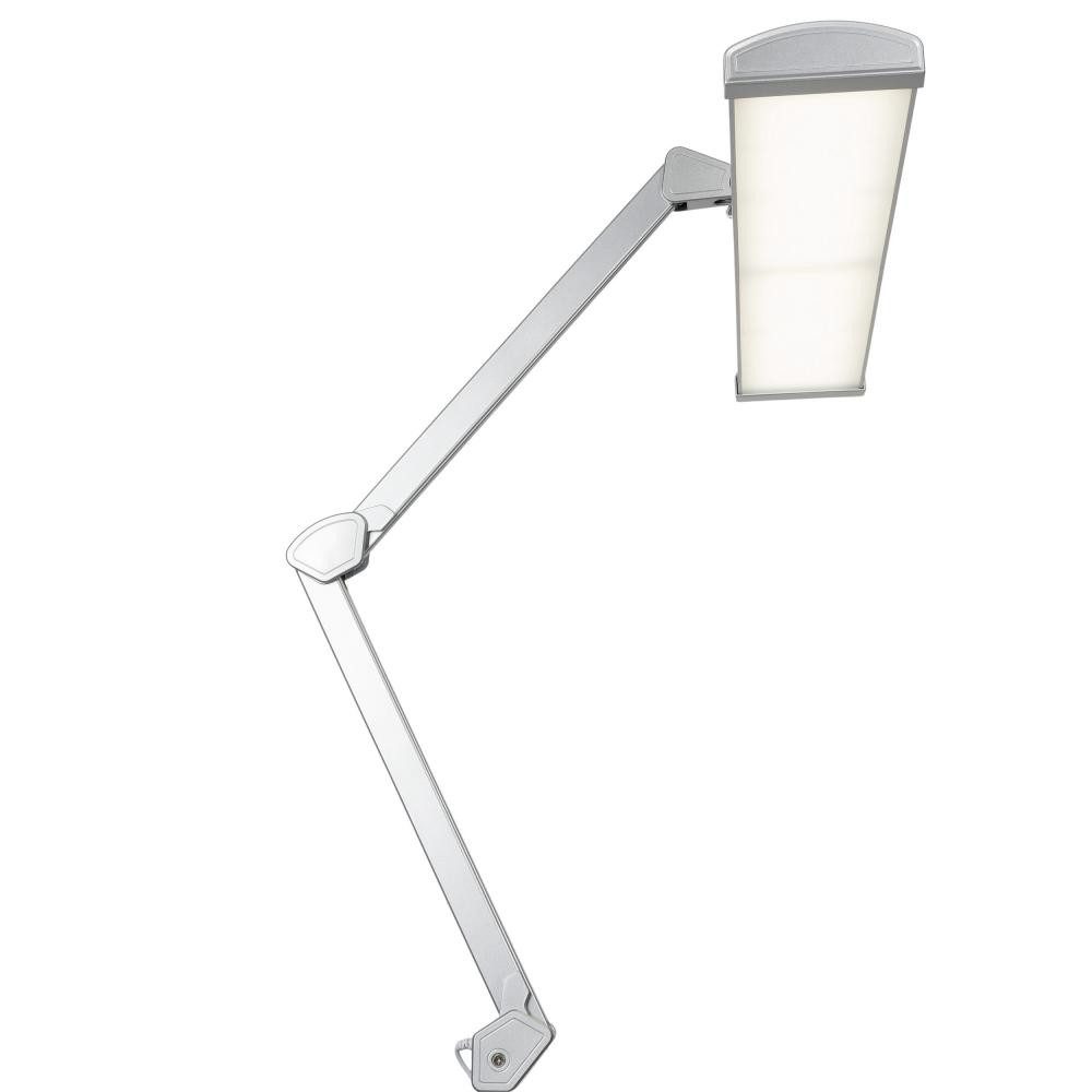Semplix LED Arbeitslicht - Tischlampe silber (684 LED / dimmbar / Tischklemme), LED fest integriert – Bild 5 von 5