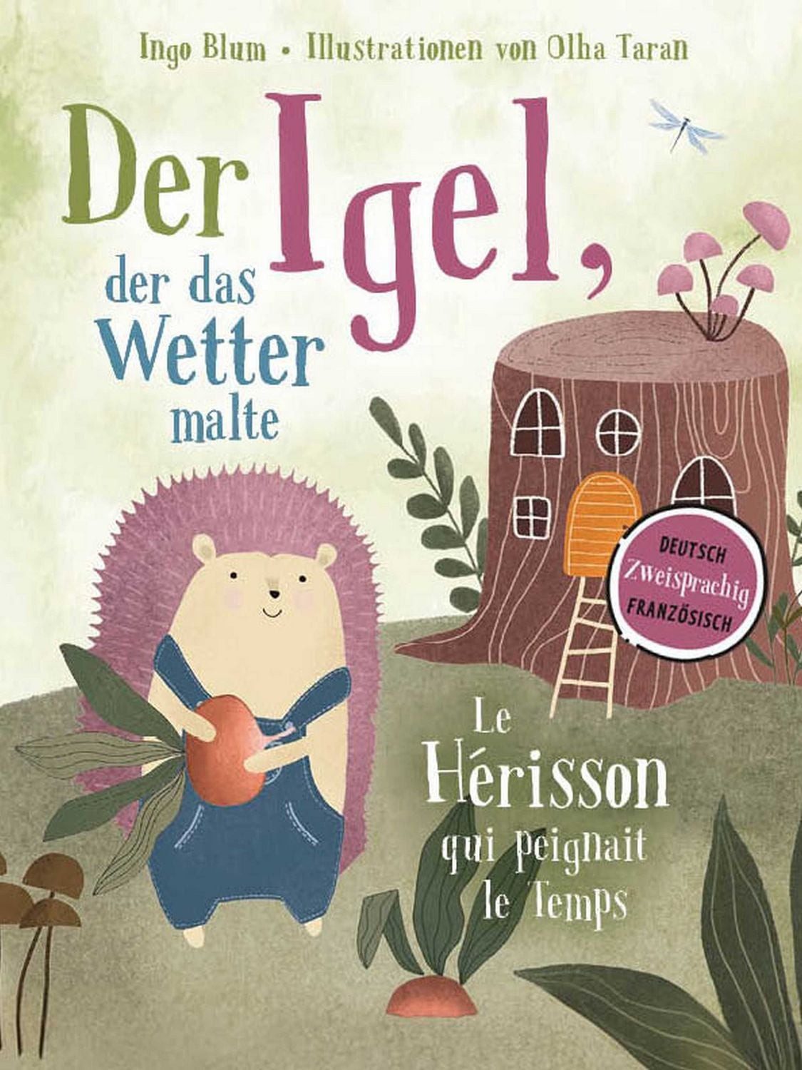 Kinderbuch Der Igel, der das Wetter malte - Le hérisson qui peignait le temps Zwe Ingo Blum