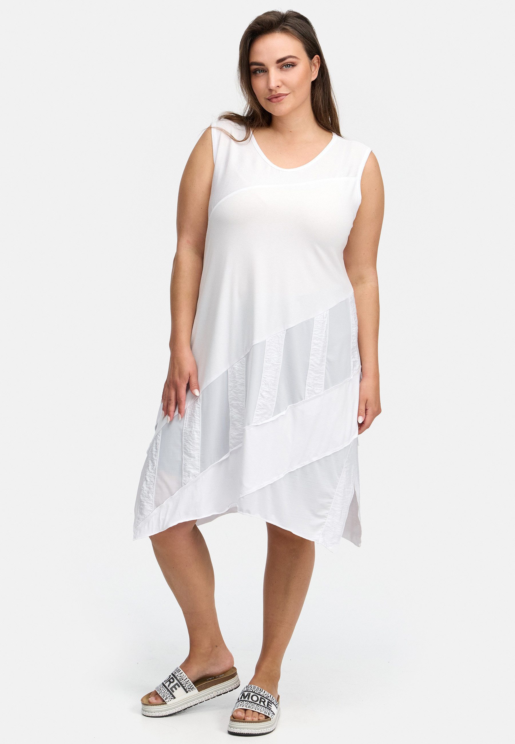 Kekoo A-Linien-Kleid Kleid ohne Ärmel aus luftig leichtem Viskosestretch 'Maris'