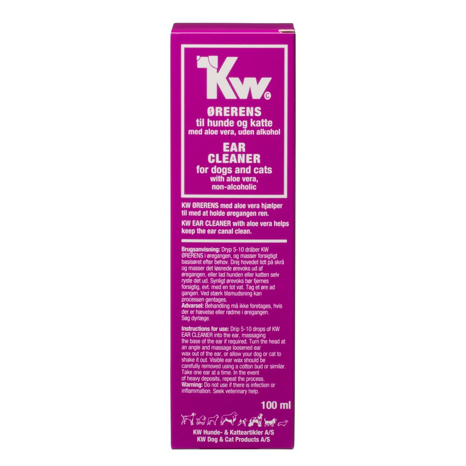 KW Ohrenreiniger Ohrenreiniger mit Aloe Vera für Hunde & Katzen 100 ml