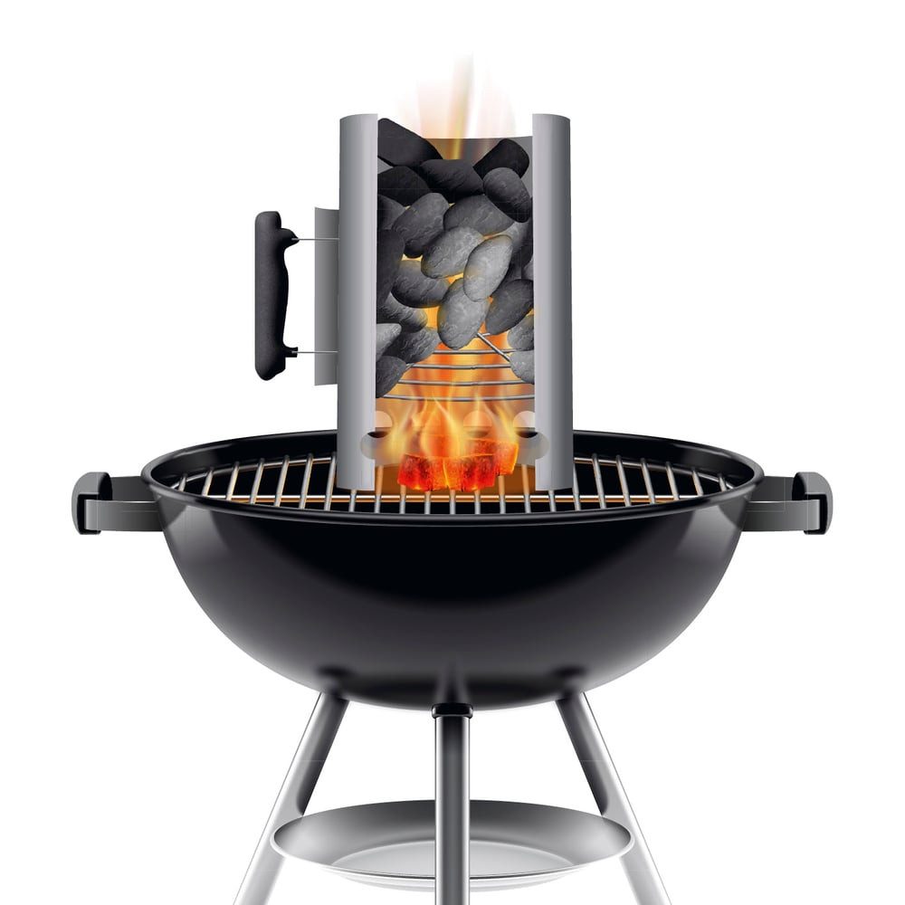 LANDMANN Anzündkamin Anzündkamin (1-tlg), schneller Grillen und Essen durch Kamineffekt