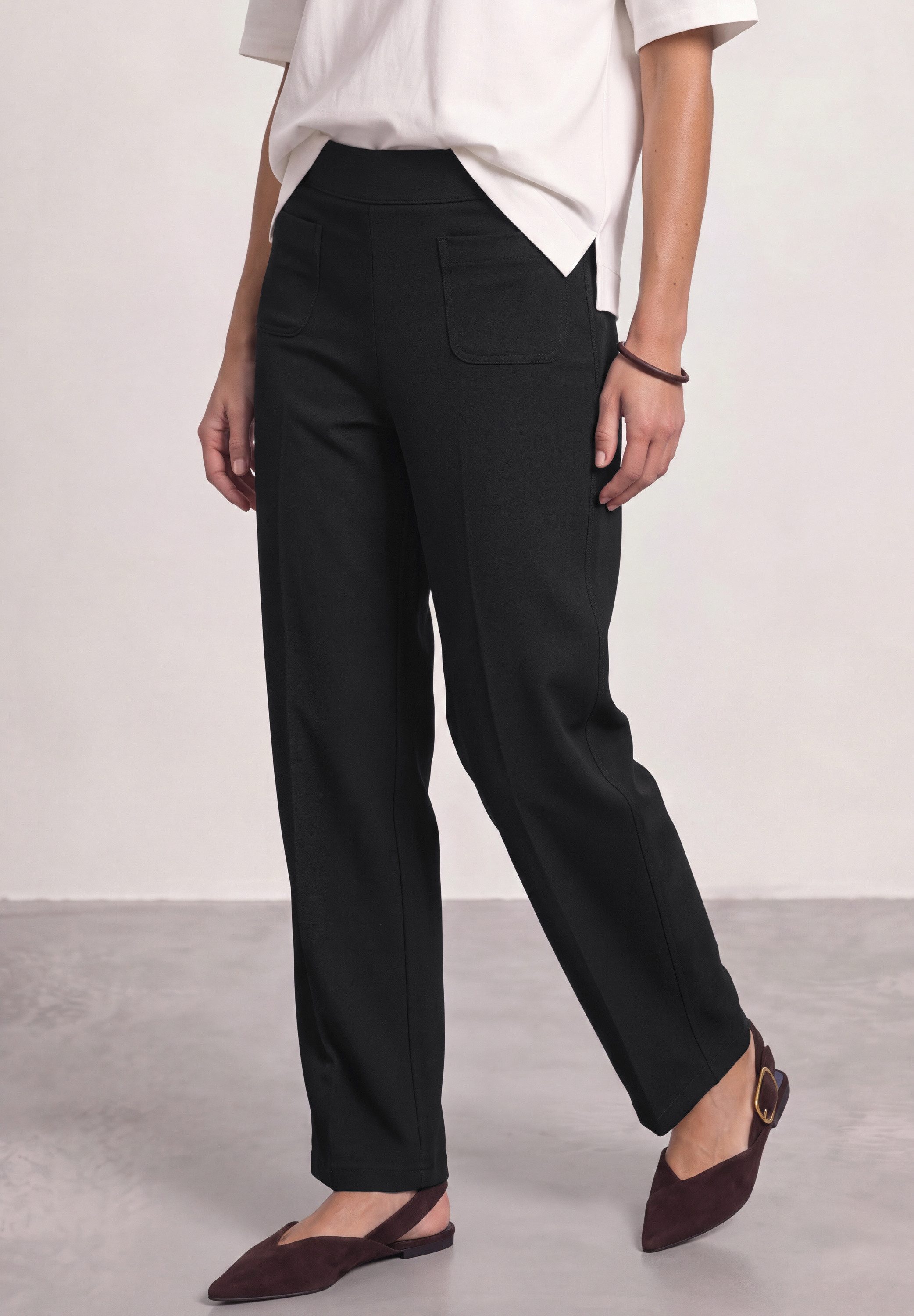 STREET ONE Jerseyhose High Waist