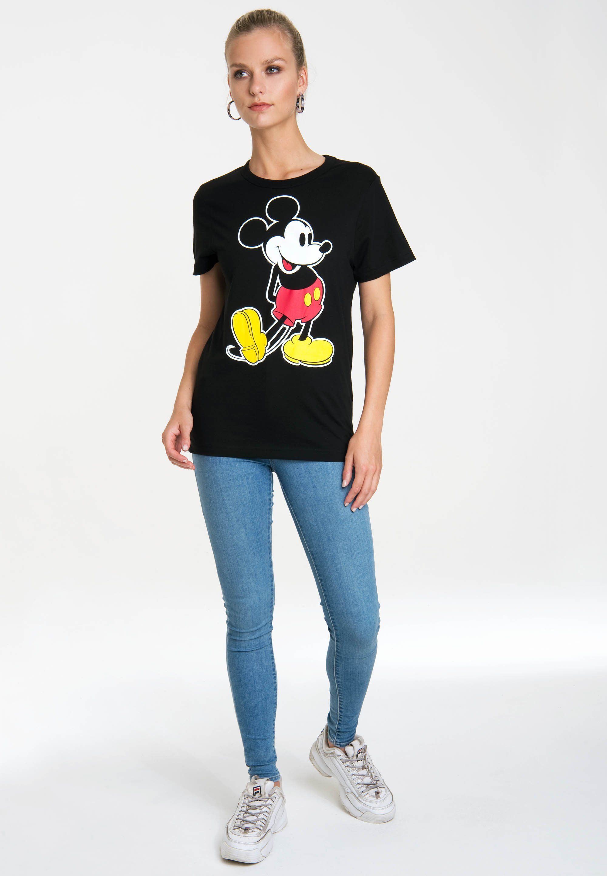 Mouse Originaldesign Classic Mickey mit LOGOSHIRT T-Shirt – lizenziertem