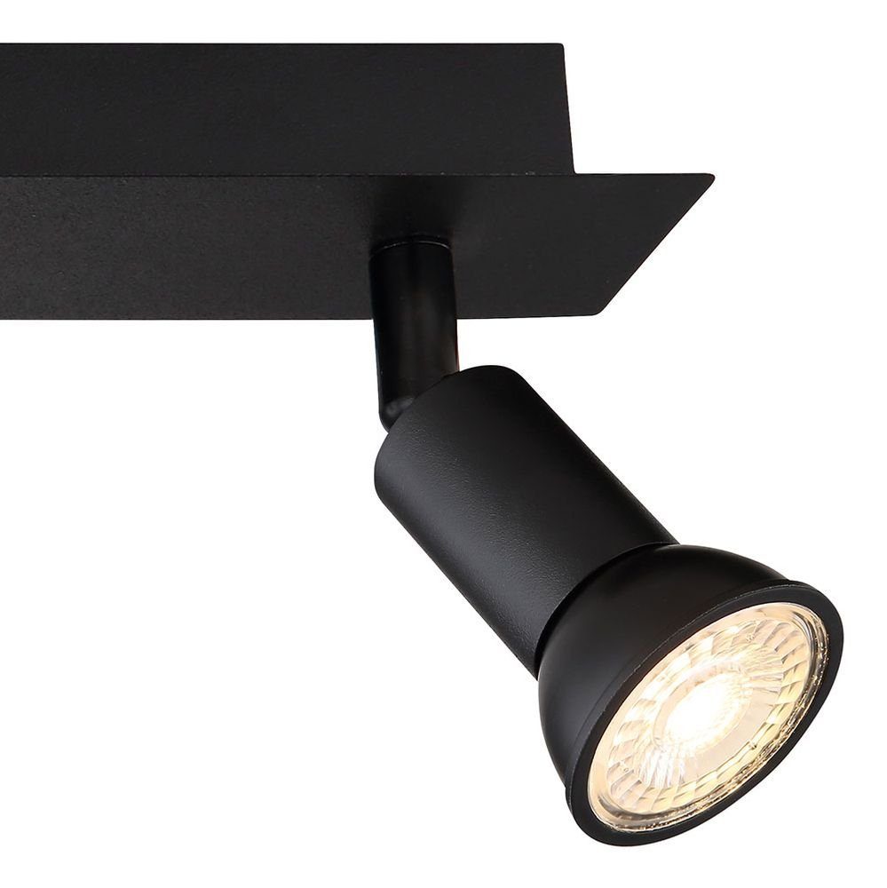 etc-shop schwarz LED nicht 4 inklusive, Deckenlampe Deckenspot, Spotleuchte Flammig Leuchtmittel Strahler Deckenspots