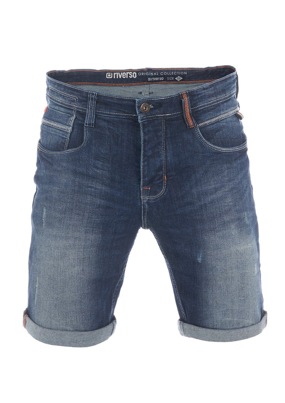 riverso Jeansshorts Herren Shorts RIVTom Regular Fit Bermudashorts mit Stretch