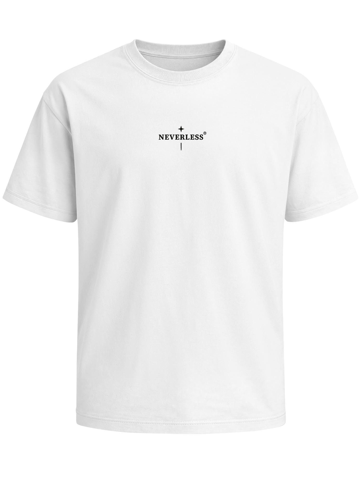 Neverless Oversize-Shirt Herren T-Shirt - Spiritual - Oversized Relaxed Fit Printshirt Sommer mit Print