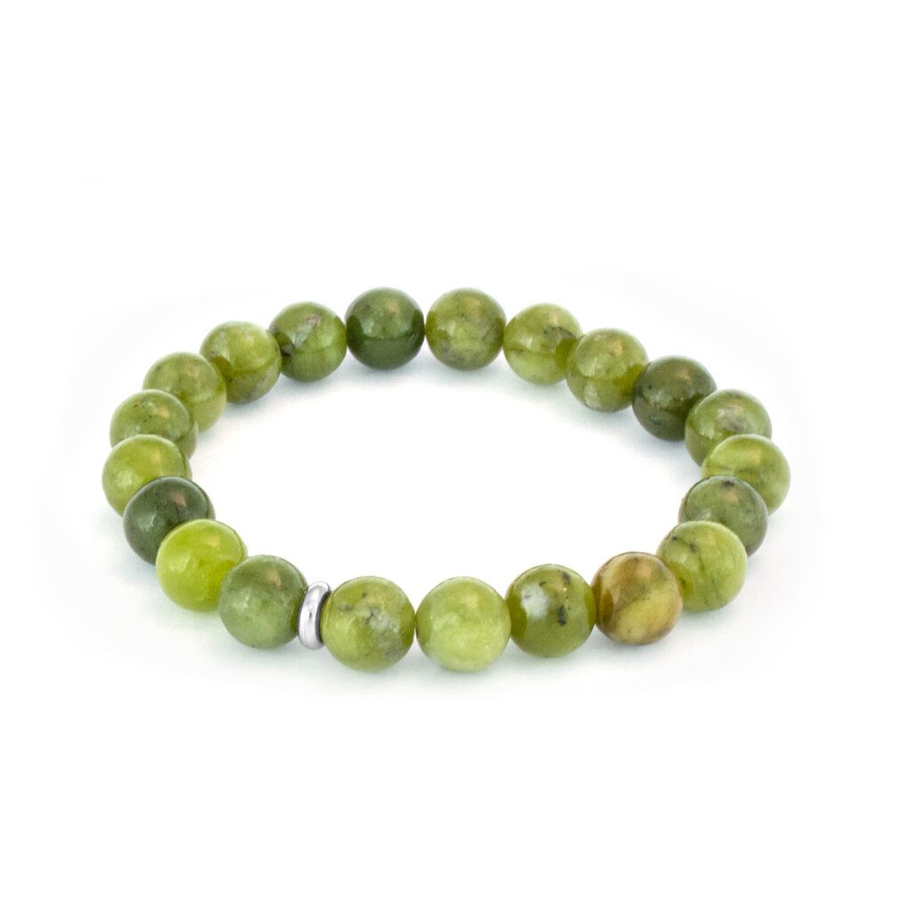 Armband Korálkový náramek z jadeitu MINK133/17