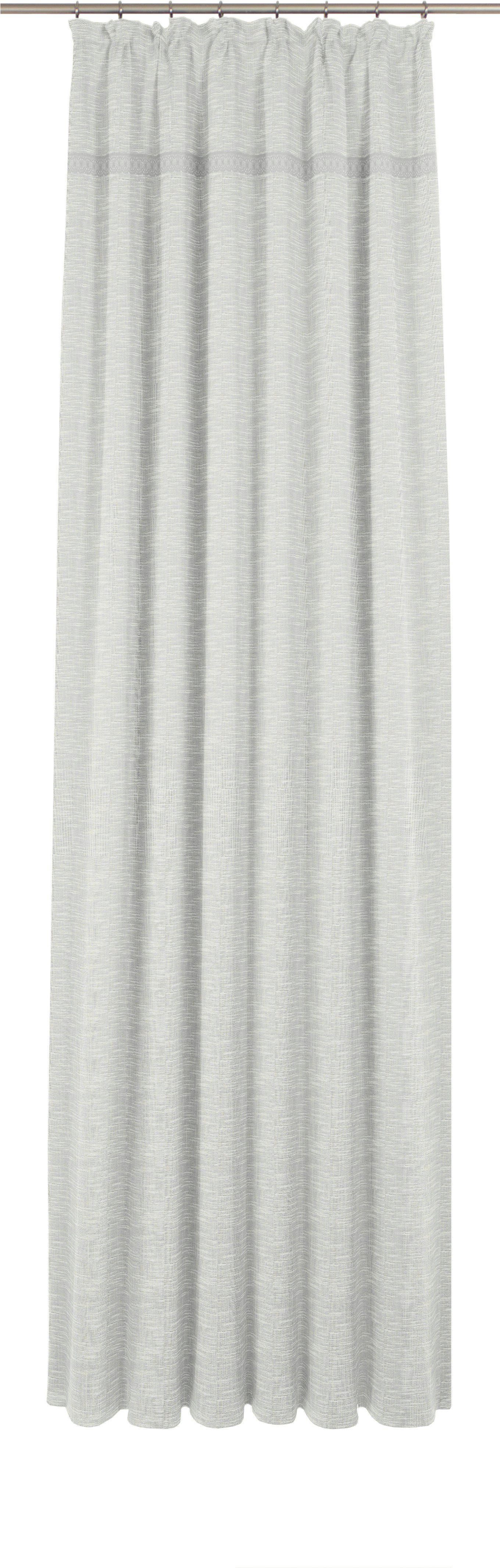 Vorhang Wiessee, nach Maß weiß (1 blickdicht, St), Wirth, Kräuselband