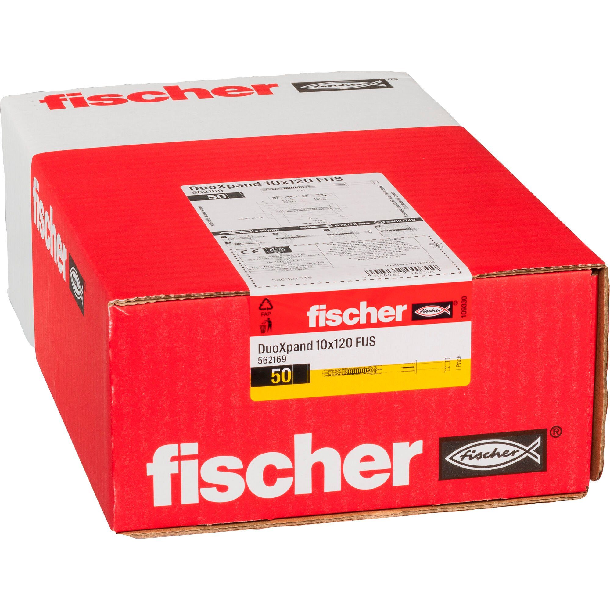 Fischer Universaldübel fischer Langschaftdübel DuoXpand 10x120 FUS