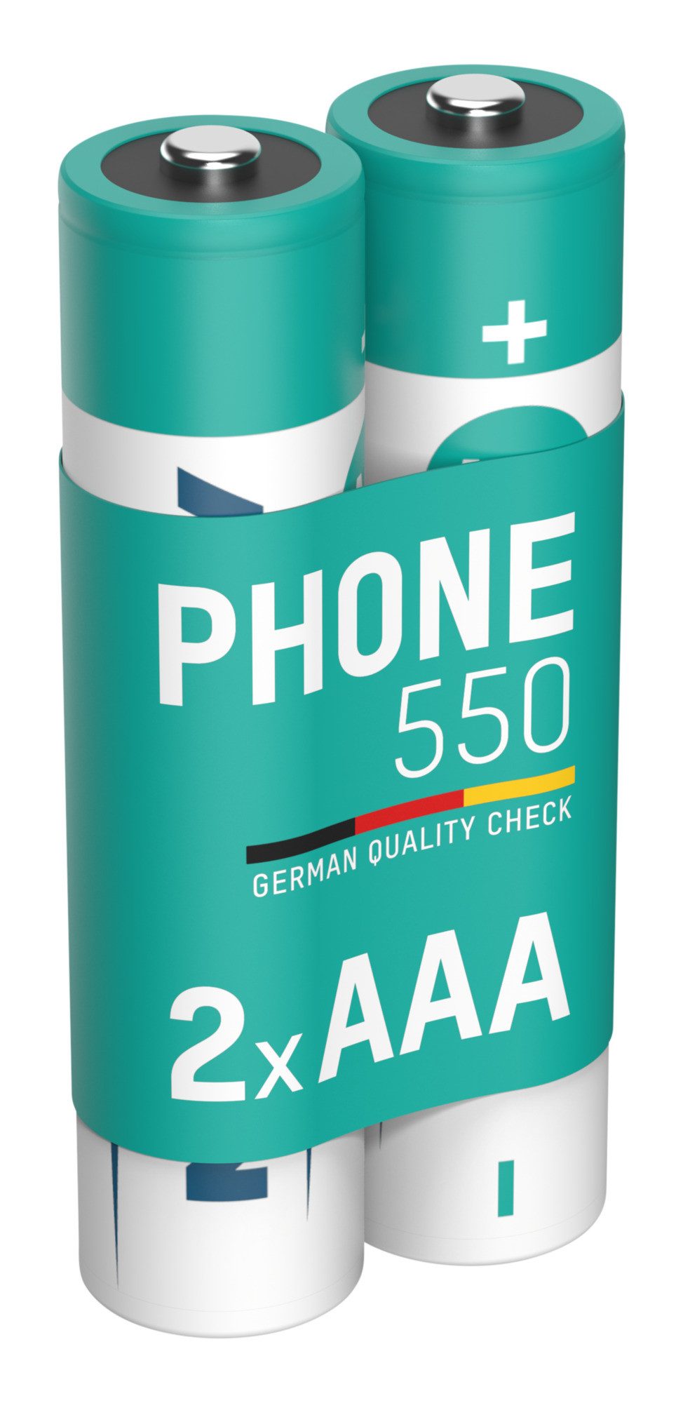 ANSMANN AG Telefon Akku AAA 550mAh 1,2V, 2 Stück, DECT Akku 550 mAh (1.2 V)