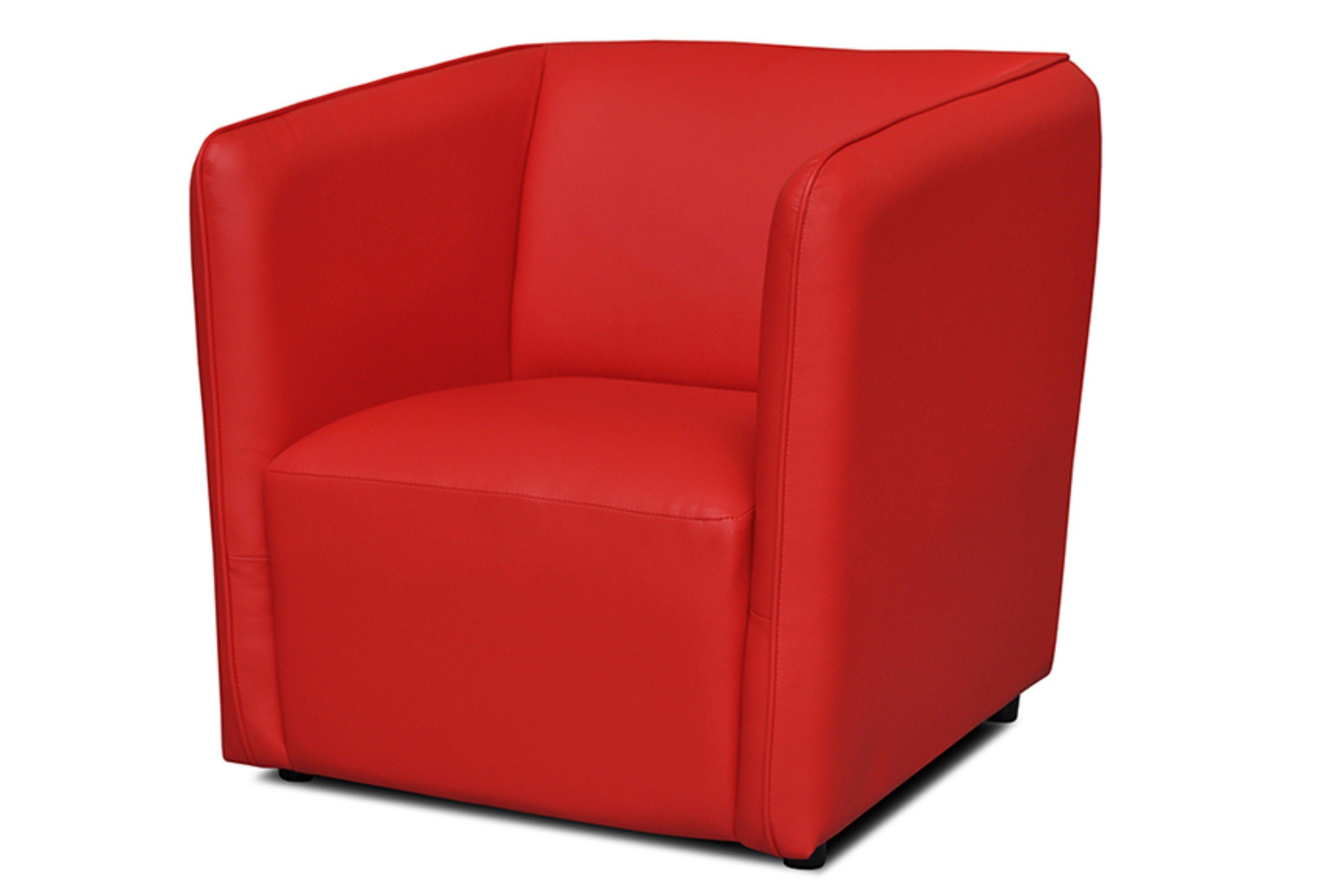 Hochelastischer Schaumstoff ideal Zimmer, kleine Sitz rot Sessel, | für rot im UMBO Konsimo Cocktailsessel