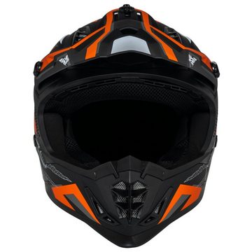 IXS Motorradhelm iXS 363 2.0 Motocrosshelm matt schwarz / orange / anthrazit 2XL