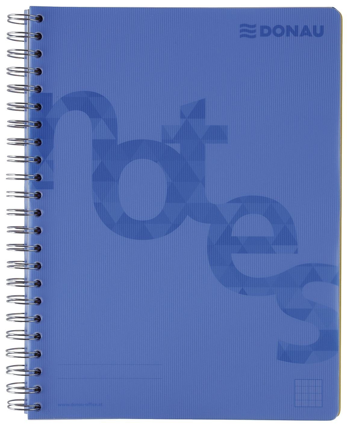 DONAU Notizblock DONAU 7525201-10 Collegeblock PP Cover - A4, kariert, blau