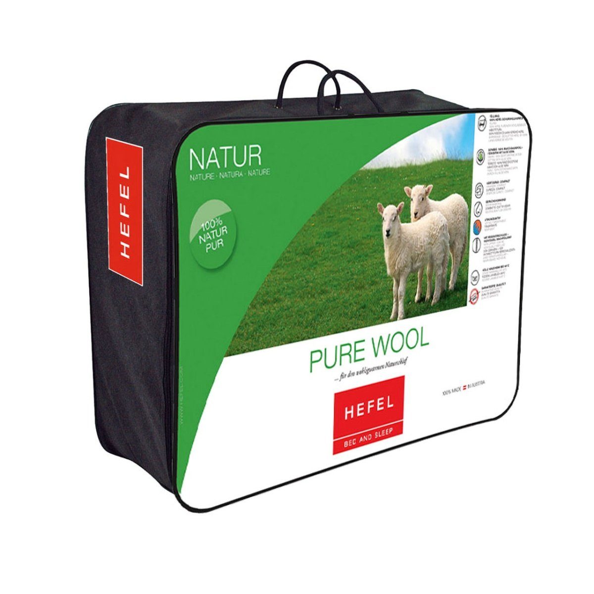 Hefel Naturfaserkopfkissen Pure Wool, Füllung: 100% günstig online kaufen