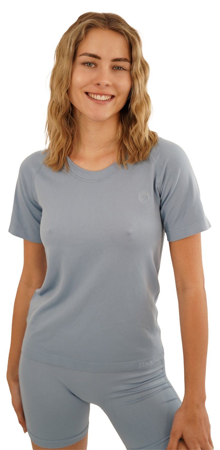 Stark Soul® T-Shirt Damen Sportshirt Kurzarm RACER Sport Shirts Seamless.  mit Rundhalsausschnitt | Sport-T-Shirts