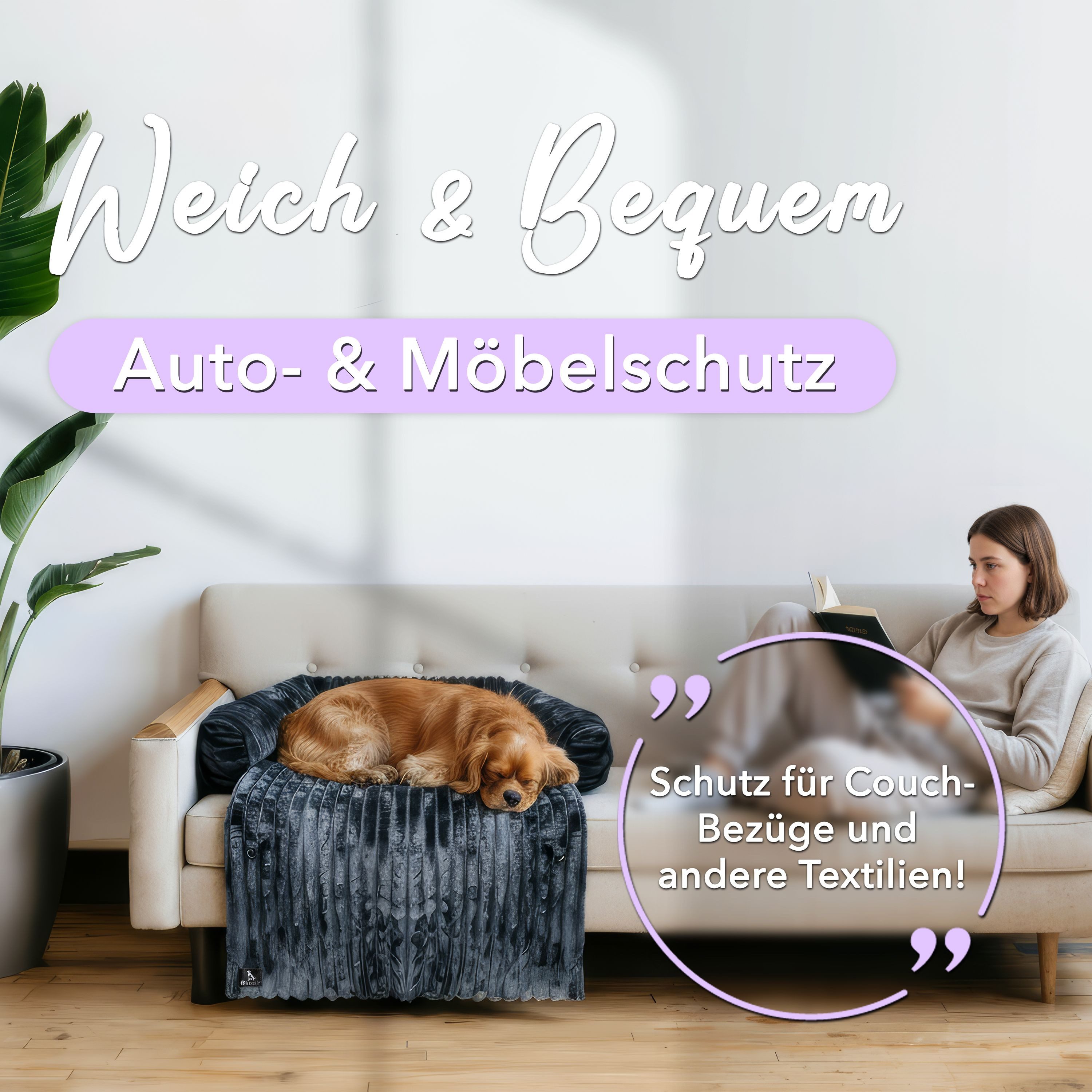 Bluzelle Tierbett Hundebett Sofa Schutz Auflage für kleine und mittelgrosse günstig online kaufen