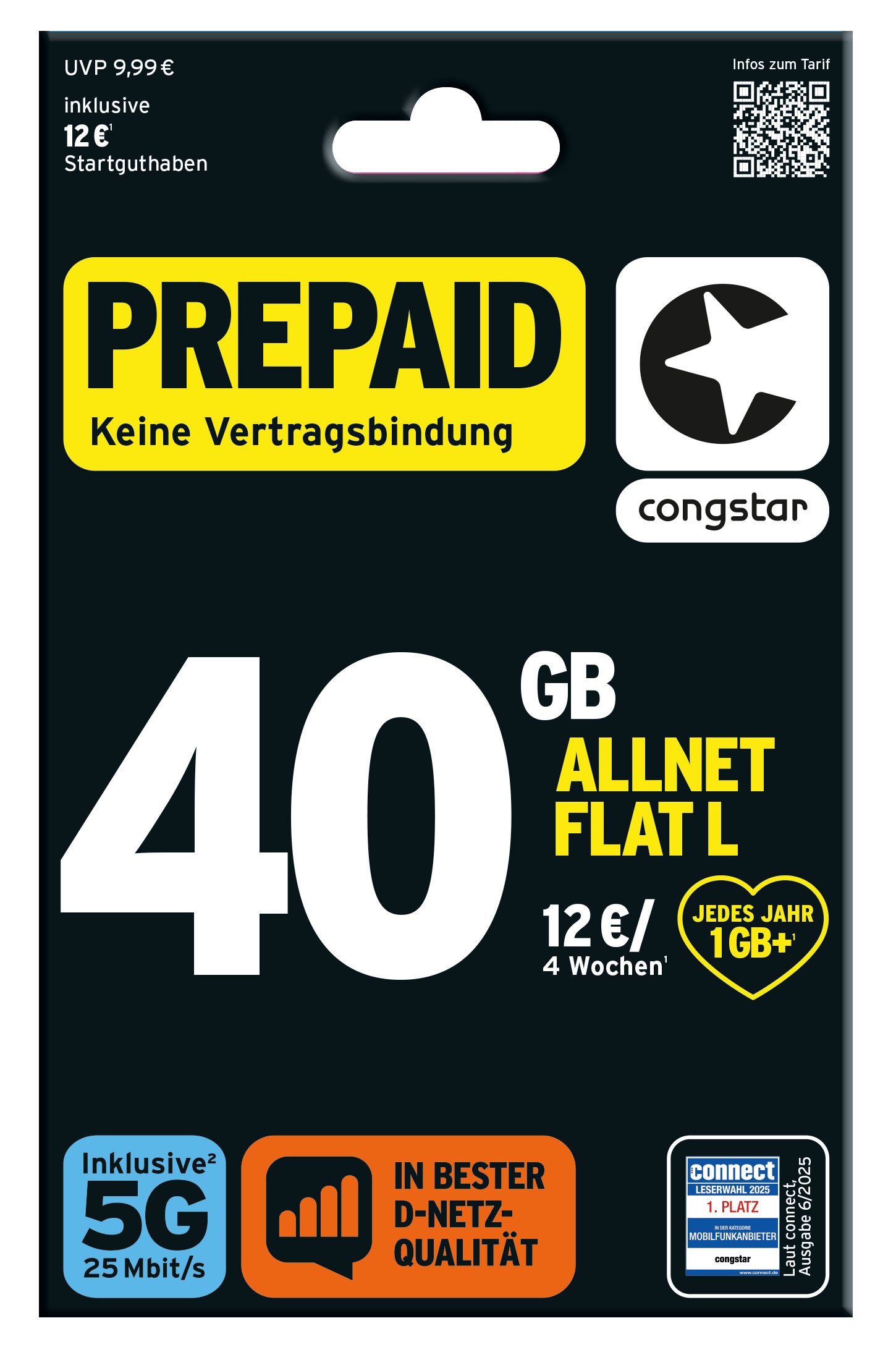 Congstar Prepaid Allnet L Prepaidkarte