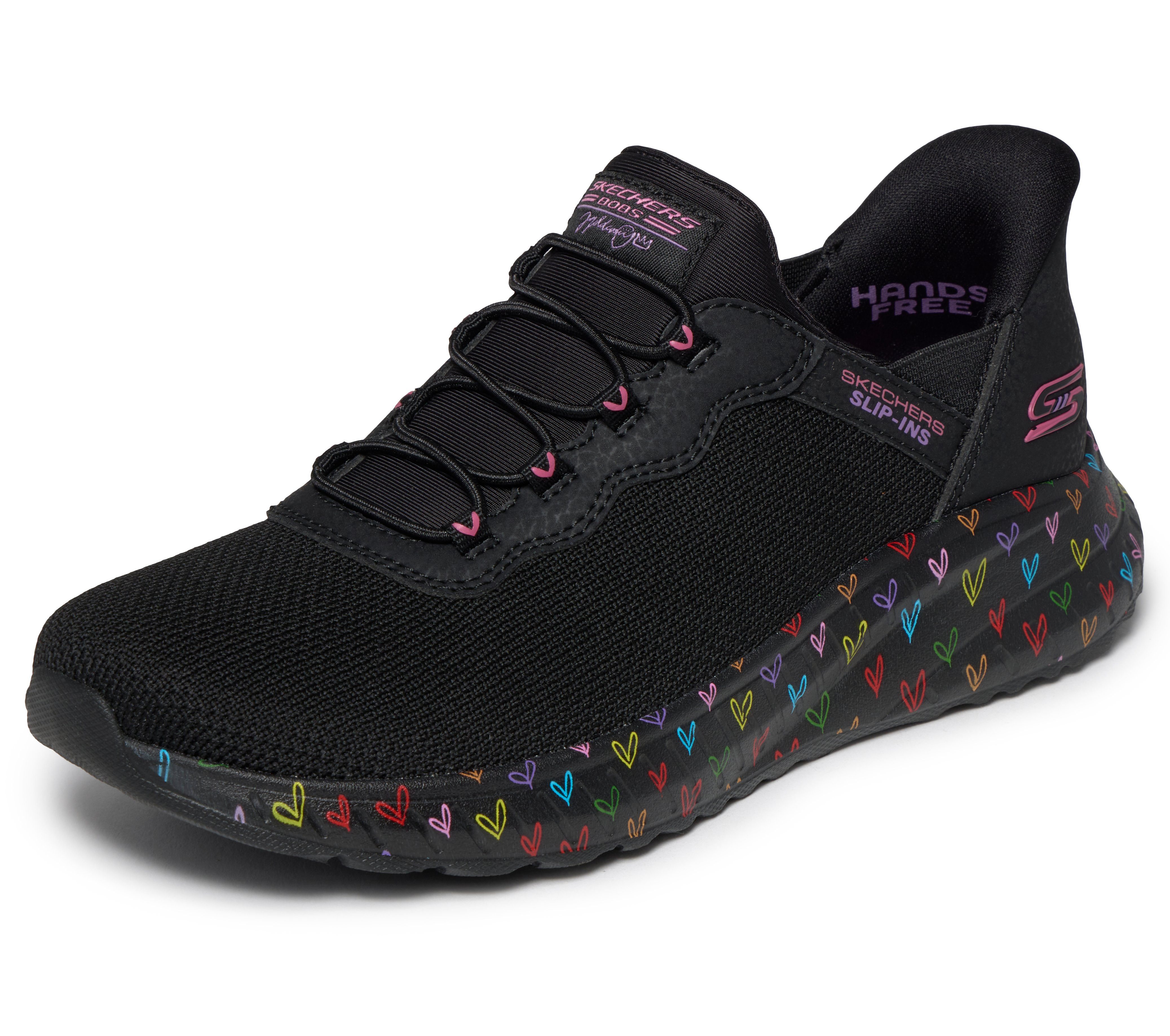 Skechers BOBS SQUAD CHAOS Slip-On Sneaker Freizeitsneaker, Slipper, Schlupfschuh mit Memory Foam-Innensohle