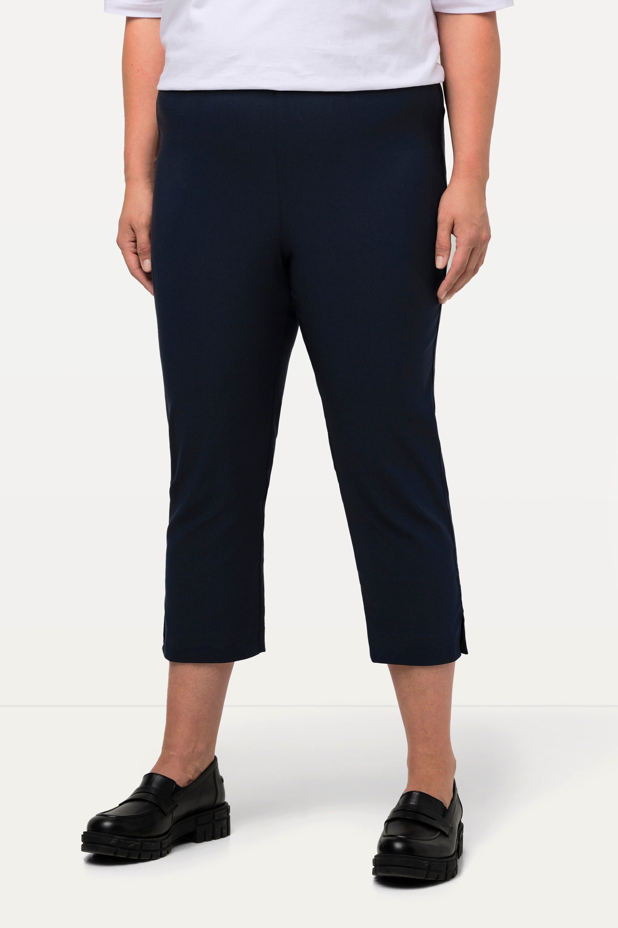 Ulla Popken Funktionshose Bengalinhose wadenlang Elastikbund günstig online kaufen