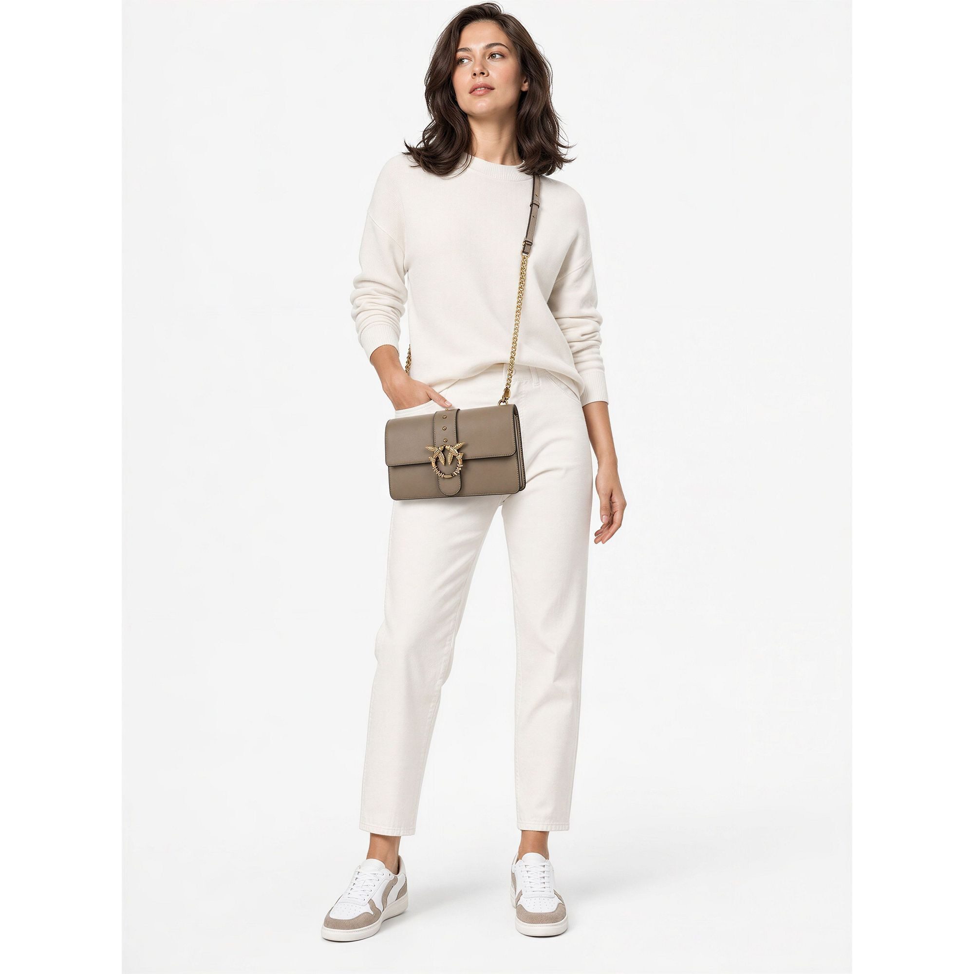 PINKO Umhängetasche Love One, Leder