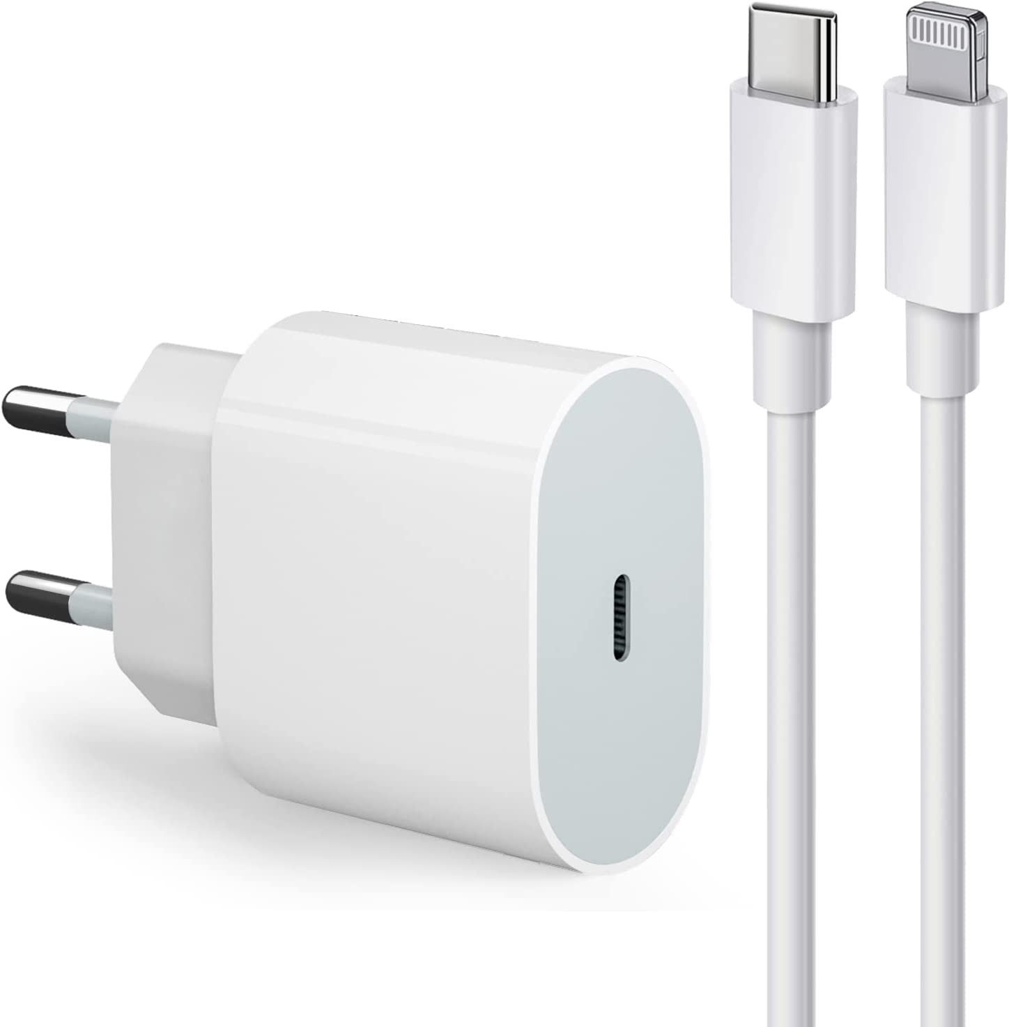OLi 25W USB C Adapter für iPhone 14/14 Plus/14 pro/14 Pro Max 13 12 Handy-Netzteile (mit Kabel Schnellladegerät 25W IPhone 14/13/12/11/X /SE Serien)