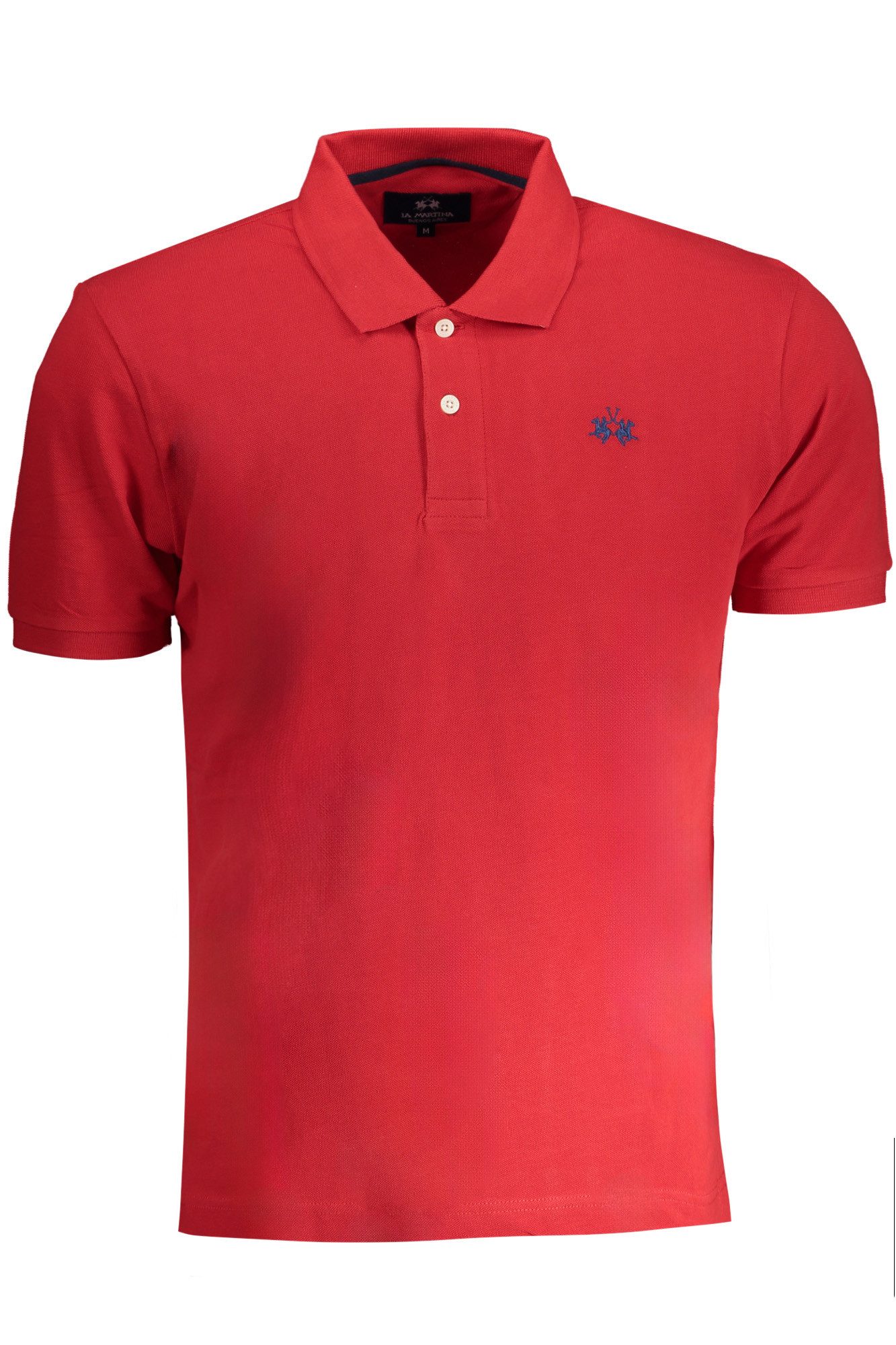 La Martina Poloshirt Herren Rot Polohemd Kurzarm mit Stickerei & Logo