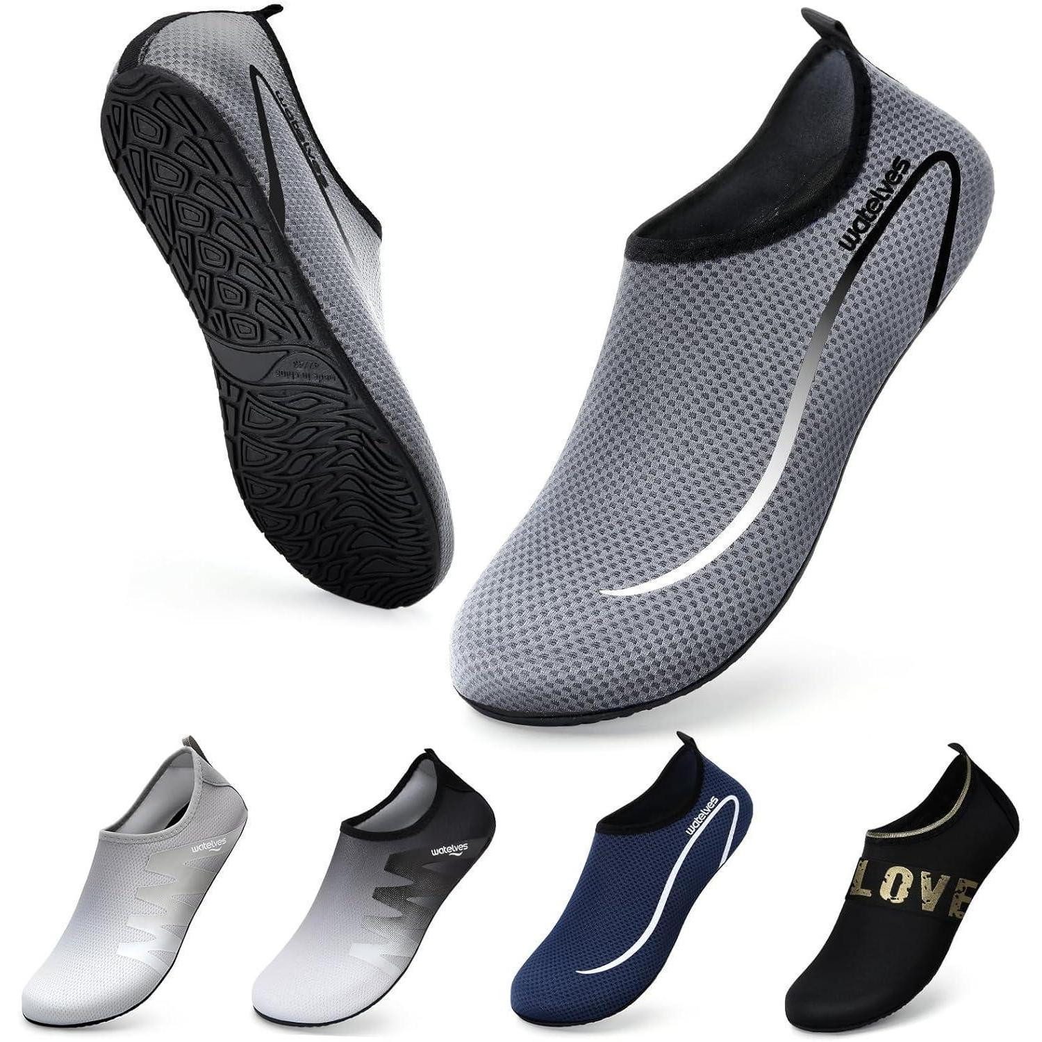 LuxusKollektion Tauchset Wasserschuhe Aquaschuhe Badeschuhe Strandschuhe 38 39 EU A Linie Grau