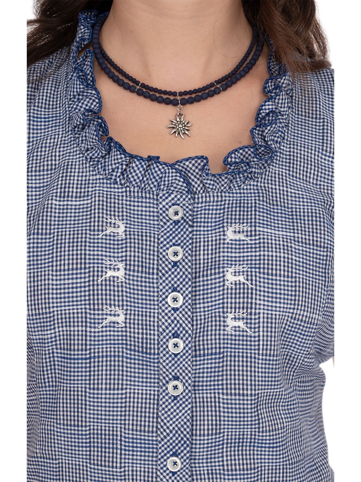 OS Trachten Trachtenbluse 451000-3515 (1-tlg) günstig online kaufen