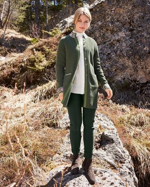 Reitmayer Strickjacke Lange Strickjacke mit Jacquard-Muster