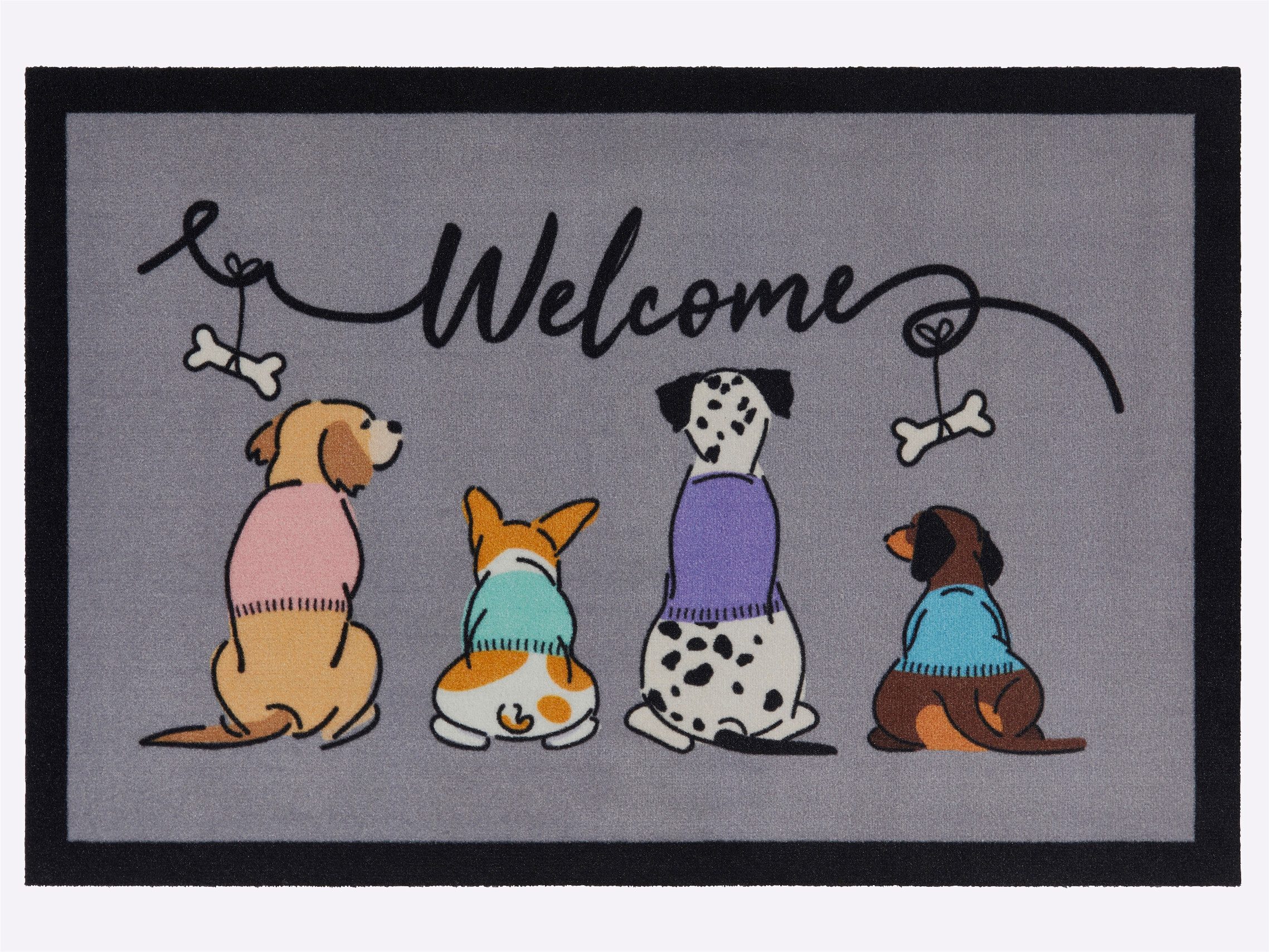 Witt Fußmatte Fußmatte, Rechteckig, Höhe: 10 mm, Rutschhemmend, Waschbar