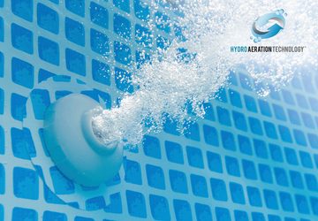 Intex Rundpool »Framepool« 305x76 cm (Set), inkl. hochwertigem Intex Pool-Reinigungsset