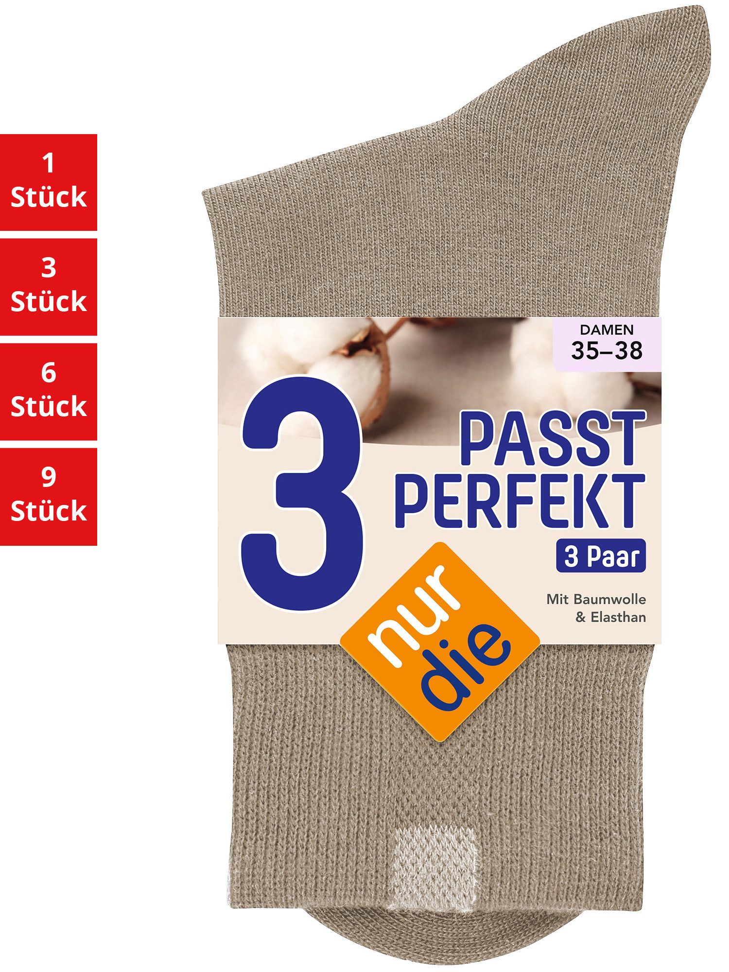 Freizeitsocken Passt Perfekt Damen