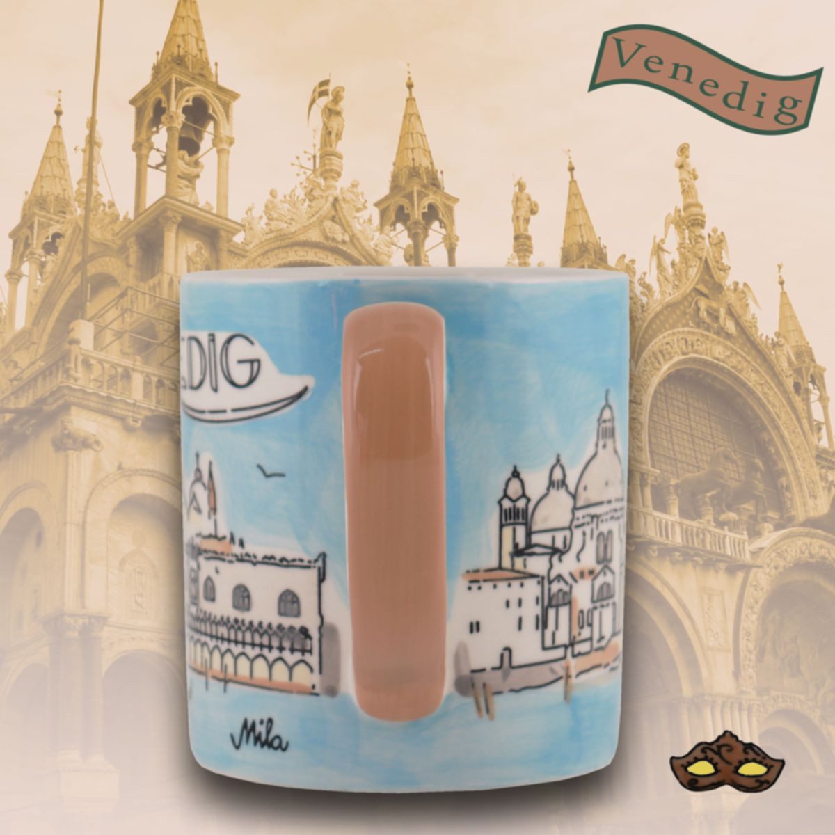 Mila Becher Mila Keramik Städte-Becher Venedig, Keramik